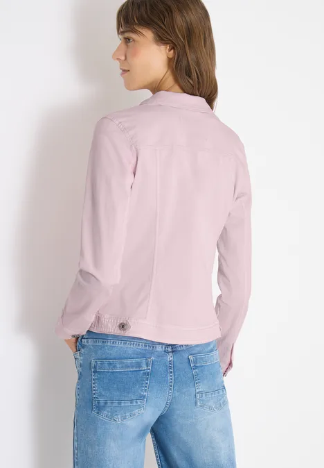 Veste en jean au look colored denim light blush rose