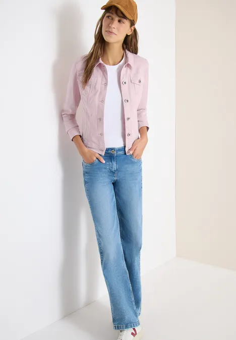 Veste en jean au look colored denim light blush rose