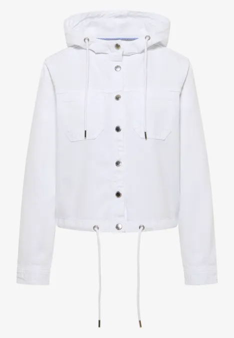 Jas met capuchon White