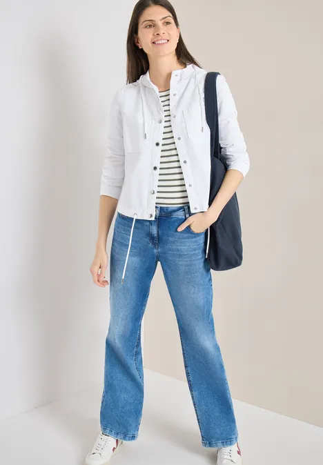 Jacke mit Kapuze White
