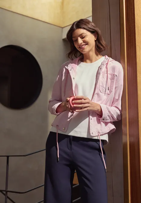 Jacke mit Kapuze light blush rose