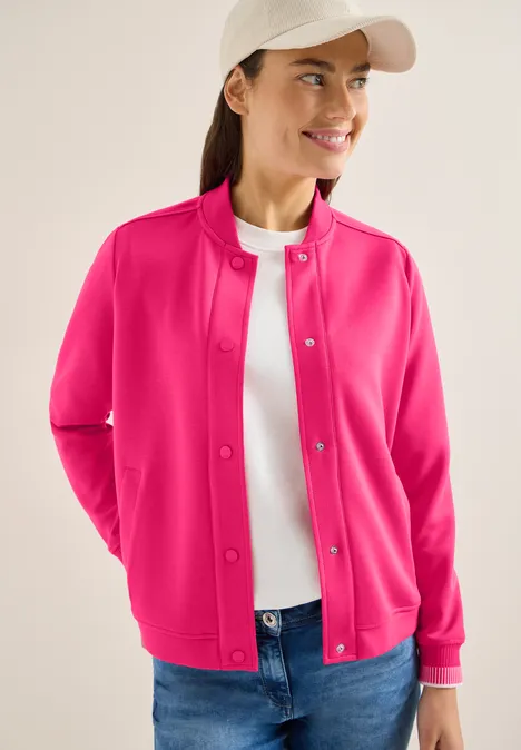 Blouson de collège beetroot pink