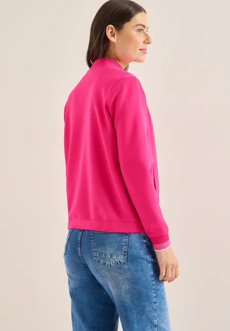 Blouson de collège beetroot pink