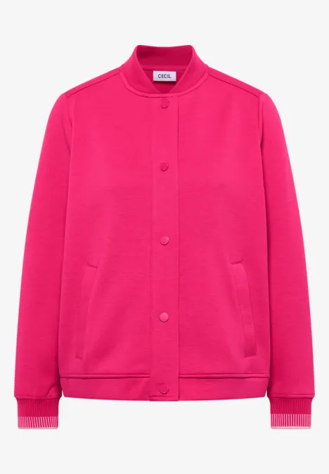 Blouson de collège beetroot pink