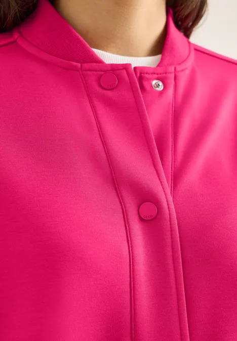 Blouson de collège beetroot pink