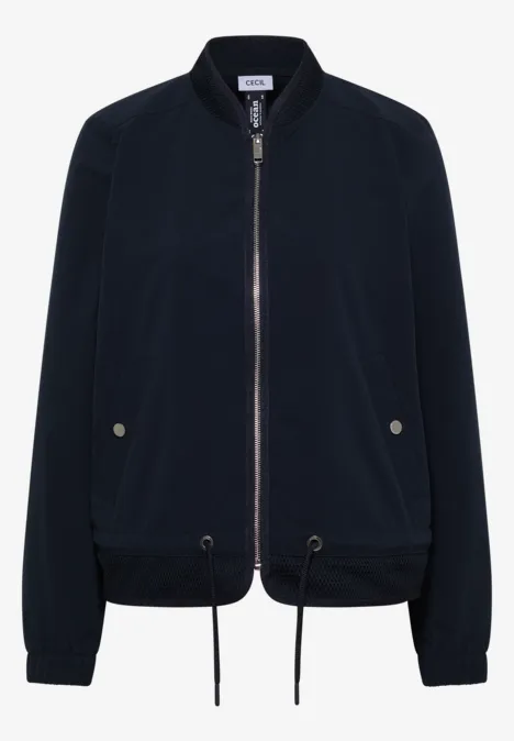 Blouson met trekkoord en mesh details universal blue