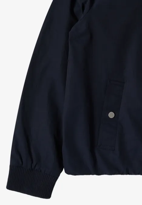 Kurtka Blouson z kołnierzem koszulowym urban dark blue Granatowa kurtka z elastycznym mankietem i boczną kieszenią na zatrzask.