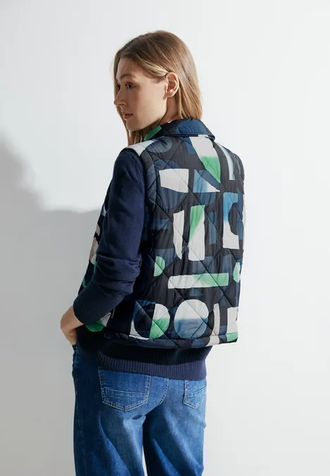 Weste mit Print universal blue
