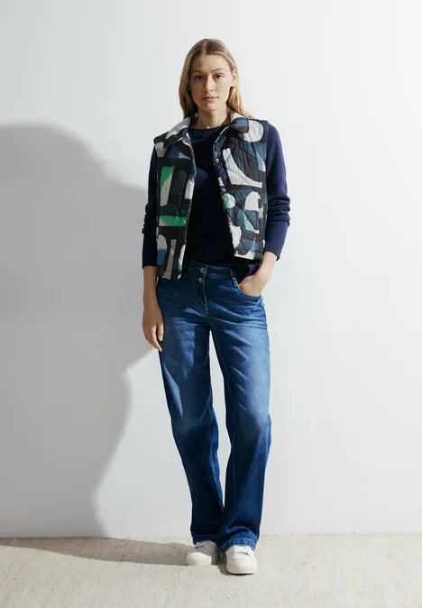 Weste mit Print universal blue