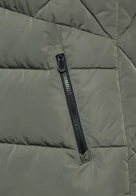 Lange Weste golden khaki