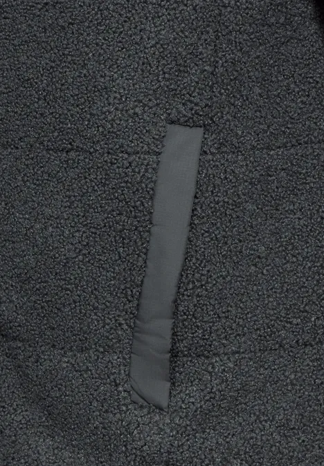 Wendbare Teddy Weste grey fusion