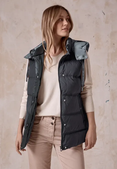 Weste mit Kapuze dark navy blue