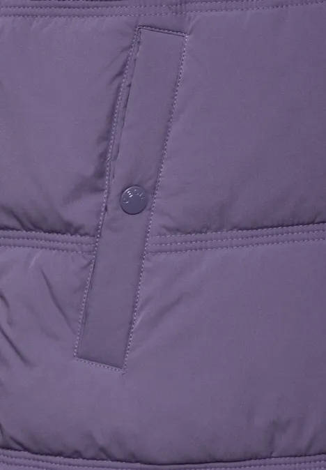 Weste mit Kapuze stormy violet