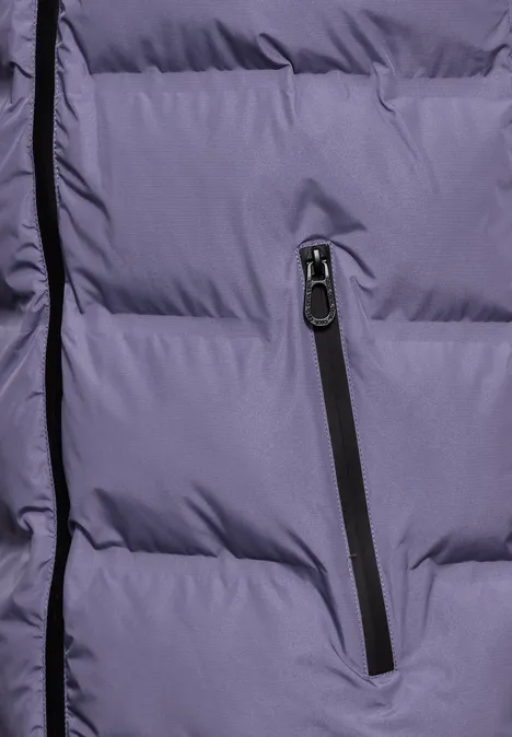 Lange Weste stormy violet