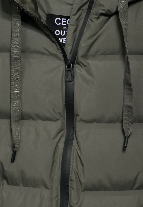 Lange Weste golden khaki