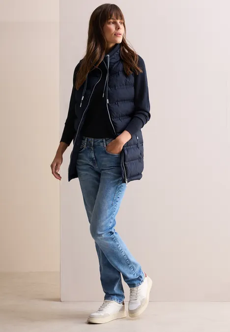 Gefütterte Weste dark navy blue