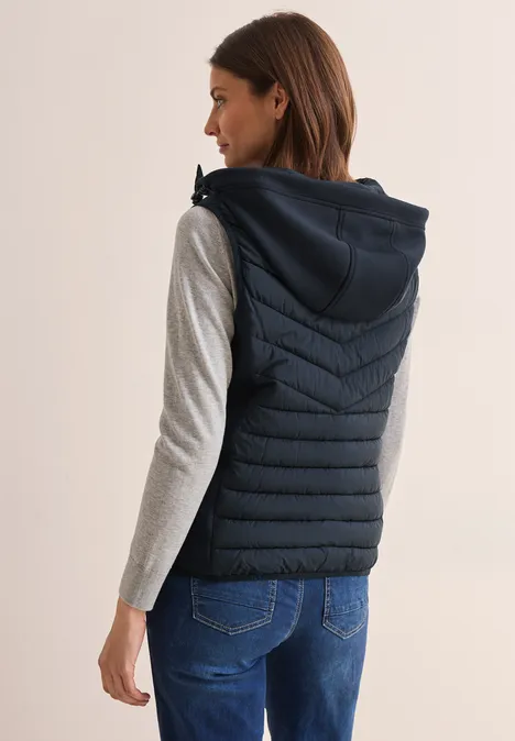 Materialmix Scuba Weste dark navy blue