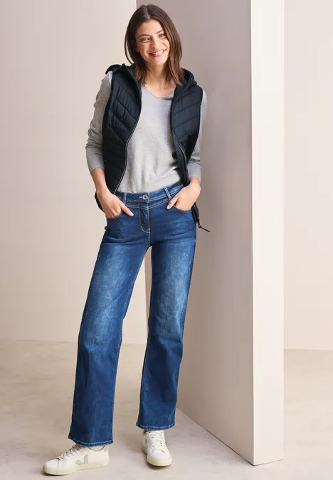 Materialmix Scuba Weste dark navy blue
