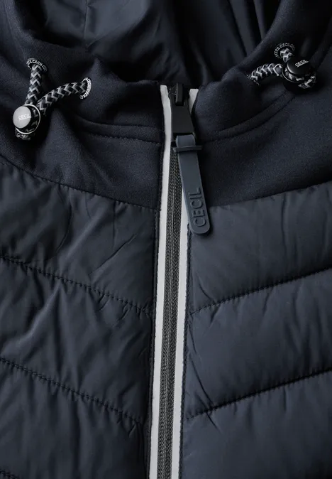 Materialmix Scuba Weste dark navy blue