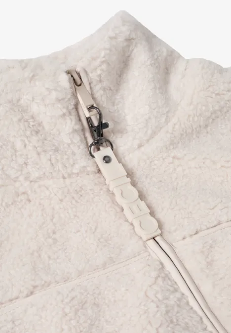Kurze Teddy Weste teddy vanilla white