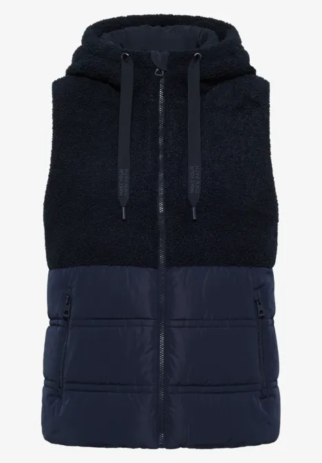 Gilet avec mélange de structures dark navy blue