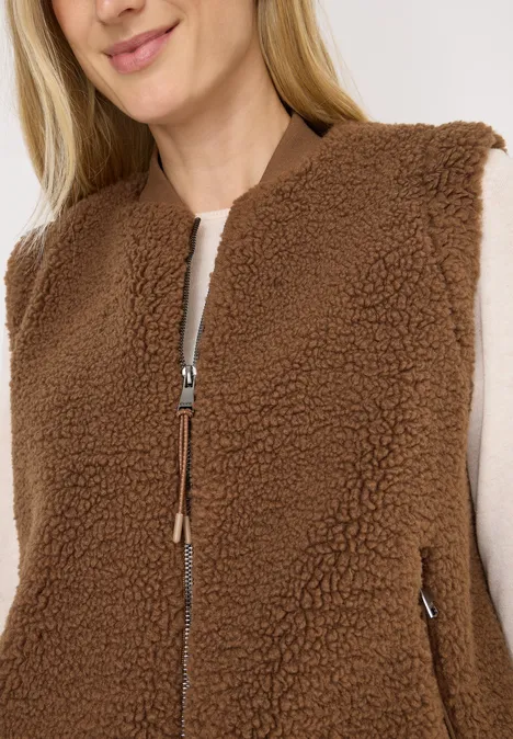 Teddy Weste mocha caramel