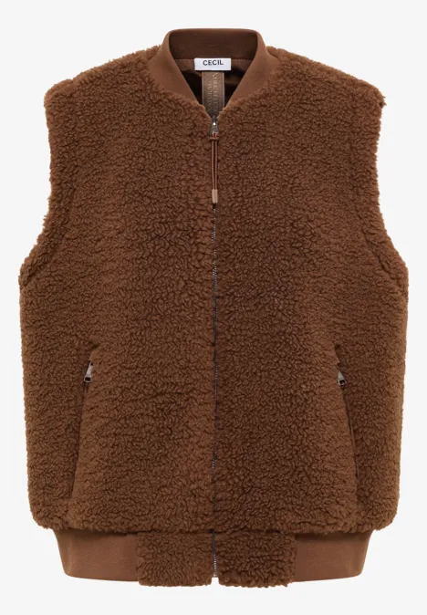Gilet Teddy mocha caramel