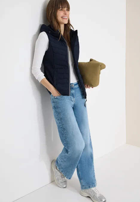 Hoodie Weste blue navy