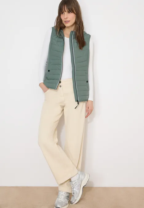 Gilet à capuche kelp green