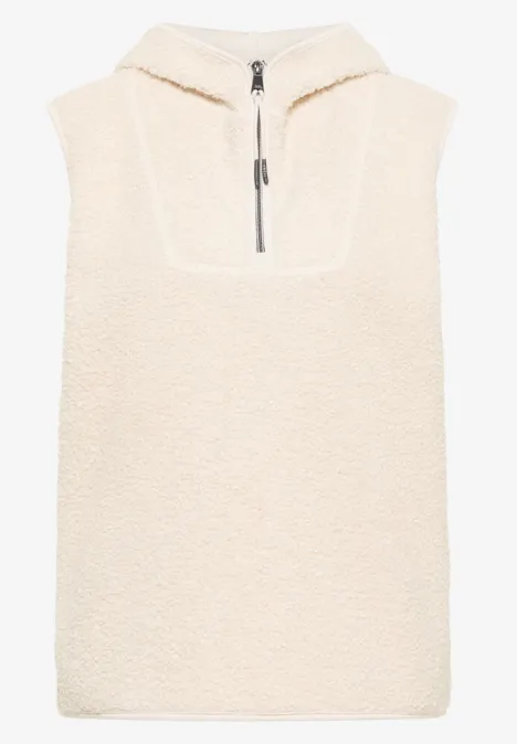 Teddy Troyer Weste teddy vanilla white