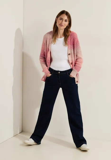 Cardigan mit Farbverlauf casual red