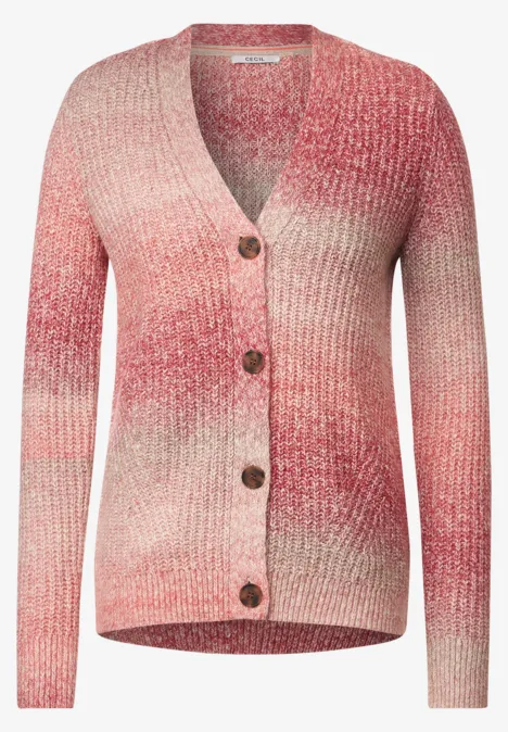 Cardigan mit Farbverlauf casual red