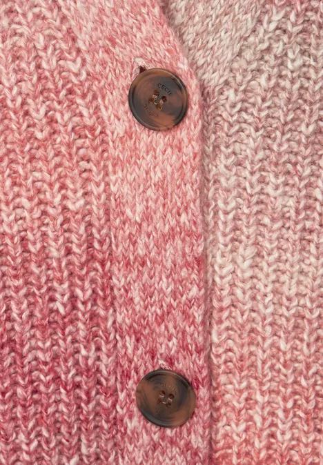 Cardigan mit Farbverlauf casual red