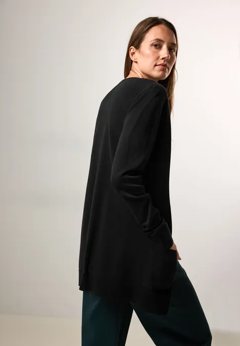 Open vest Black
