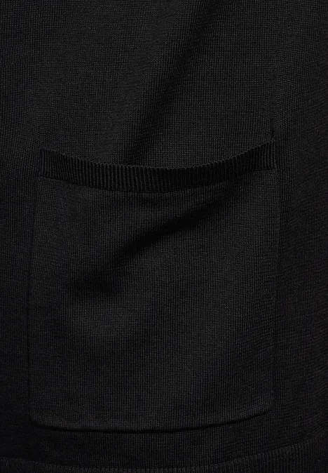 Open vest Black