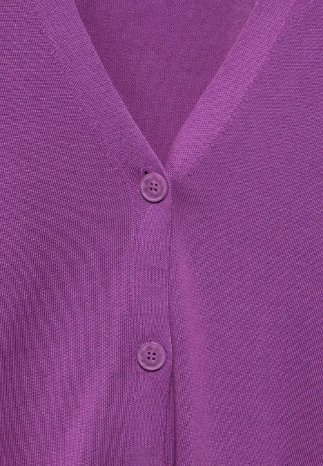 Feinstrickcardigan iced violet