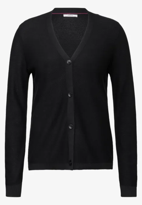 Struktur-Cardigan Black Struktur-Cardigan Black