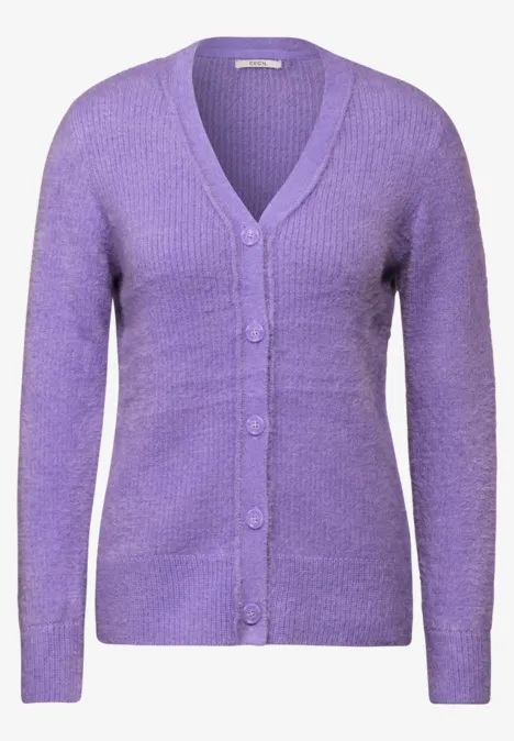 Federgarn-Cardigan gentle lilac