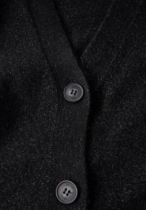 Kuscheliger Cardigan black melange