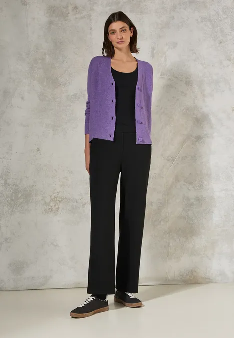Strukturmix Cardigan gentle lilac melange