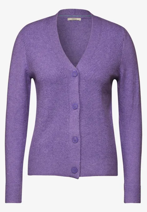 Strukturmix Cardigan gentle lilac melange