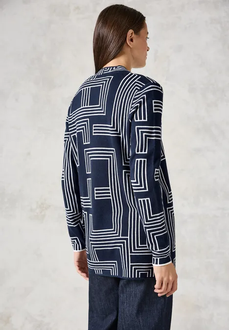 Offener Cardigan deep petrol