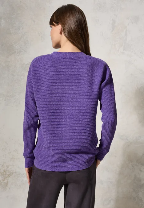 Chenille Dolman Cardigan wild lilac