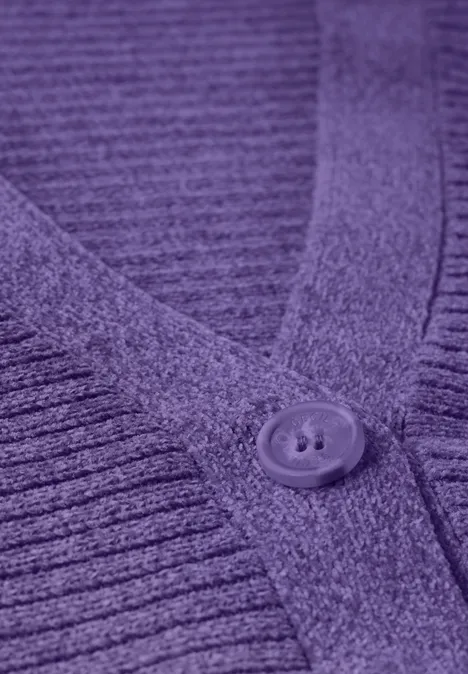 Chenille Dolman Cardigan wild lilac