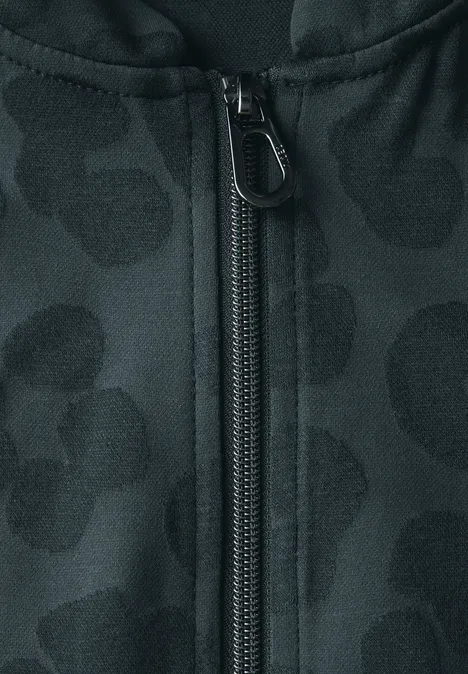 Leo-Jaquard-Jacke slate khaki