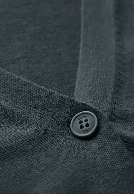 V-Neck Cardigan slate khaki