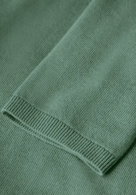 Cardigan ouvert basique raw salvia green