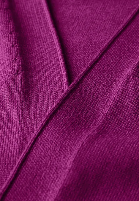 Offener Basic Cardigan anemone pink
