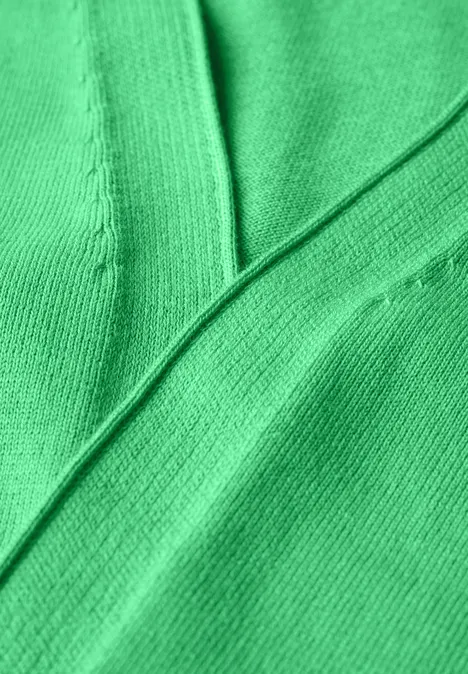 Offener Basic Cardigan iced green