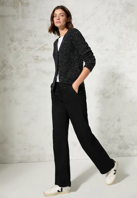 Cardigan mit V-Ausschnitt Black